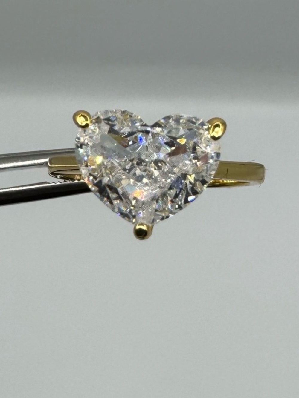 14k 2ct Heart Ring - Picture 9 of 11